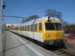 Lichtraummesszug 719 045/046 am 22.Mrz 2011 im Stralsunder Hbf.