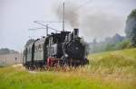 70 083 kurz vor Stumpfenbach beim Dampflok-Event am 19.07.2015 des Bayerischen Localbahn Vereins Tegernsee e.