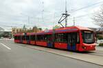 Stra�enbahn / Stadtverkehr;  Chemnitz;  6GNGTLDZ von Adtranz Baujahr 2001 am 17.04.2017.