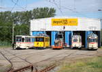 Das Empfangskomitee stand vor dem Depot 12 in Rostock-Marienehe schon bereit für die Besucher.08.06.2019