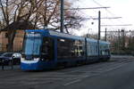 RSAG Wagen 803 als Linie 5 von Rostock Südblick nach Rostock Mecklenburger Allee am 30.12.2025 in der Rostocker Innenstadt 