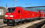 245 004 mit Doppelstockwagen für die Fahrt auf der Südbahn am 09.10.2014.