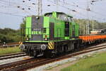 203 109-4 bei der Ausfahrt im Rostocker Hbf.26.09.2021