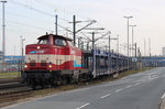 EVB 410 03 am 31.10.2012 in Bremerhaven (Autoterminal).