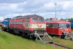 evb 219 001-5 war eine zeitlang in Zeven - Süd im Lokschuppen untergestellt und befindet sich nun wieder in Bremervörde (EVB Betriebshof).