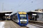 Das 648er-640er-Doppel der HEX vorne die VT 875 als HEX83378 nach Blankenburg(Harz) und da hinter die VT 809 als HEX83312 nach Thale Hbf in Magdeburg Hbf.