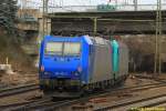 RHC 185 618 & RHC 185 521 Lz Hamburg-Harburg Richtung Hamburg-Waltershof am 01.04.2015