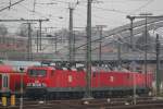 MEG-Doppel im Lbecker Hbf vorne MEG 603+MEG 802.28.01.2012