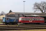 MWB - V 246 ist am 07.03.2014 in Bremervörde am Rangieren.