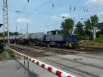 RBH-Lok 673 (98 80 0276 011-0 D-RBH), eine Lok des Typs G1204BB kommt am 16.7.13 mit einer Bedienfahrt von den Phenol-Chemiewerken in Gladbeck-West(RBH) an.