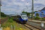 Kurz hinter dem Bahnhof Brackwede zweigt eine sdlich in Richtung Paderborn verlaufende Nebenbahn ab.