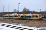 VT 646.043 (646 043-9) ODEG - Ostdeutsche Eisenbahn GmbH als OE51 (OE 68981) von Rathenow nach Brandenburg Hbf in Rathenow.