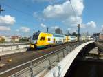 ET445.105 der ODEG fhrt am 2.10.13 in Berlin Hauptbahnhof ein.