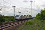 187 313 von Railpool mit einem Ganzzug Kesselwagen in Berlin.