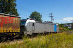 Die an die TX Logistik AG, Troisdorf (zur Mercitalia Group gehörend) vermietete SIEMENS Vectron AC 6193 154-2 (91 80 6193 154-2 D-Rpool) der Railpool GmbH (München) fährt am 28 Juni 2024 mit einem KLV-Zug durch Wilnsdorf -Rudersdorf (Kr. Siegen) in Richtung Süden.

Die Vectron Wechselstromlok (AC 15 kV 16,7 Hz und AC 25 kV 50 Hz) SIEMENS Vectron AC wurde 2023 von Siemens Mobilitiy in München-Allach unter der Fabriknummer 23499 gebaut. Sie wurde in der Vectron Variante AC B18 ausgeführt und hat so die Zulassung für Deutschland, Österreich, Schweden, Norwegen und Dänemark (D / A / S / N und DK). So besitzt die Variante AC B18 folgende  Zugsicherungssysteme:
ETCS BaseLine 3, sowie für Deutschland (PZB90 / LZB80 (CIR-ELKE I)), für Österreich (ETCS Level 1 mit Euroloop, ETCS Level 2, PZB90 / LZB80), 
für Schweden und Norwegen (ATC-2 (L10000)) und für Dänemark ZUB 123.