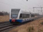 Nur noch ein Stückchen bis zum Velgaster Bahnsteig hatte der UBB 646 122-2,am 01.Februar 2016,noch zufahren.