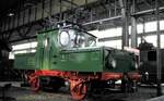 Siemens Werklok 2 bei der Jubiläumsausstellung 150 Jahre Deutsche Eisenbahn in Nürnberg am 18.08.1985.