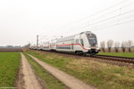 Doppelstock IC 2431  Borkum  von Emden Außenhafen nach Cottbus bei Brandenburg und geschoben hatte die 146 570-7.