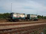 Tankcontainerwagen Sgns am 05.August 2010 in Mukran.