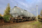 Kesselwagen am Morgen des 06.11.2022 in der Güterumgehung unweit vom Rostocker Hbf