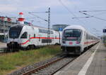 4110 616 als IC 2177 von Warnemünde nach Dresden bei der Durchfahrt in Warnemünde-Werft neben an stand IC 2274(Dresden-Warnemünde)25.06.2022