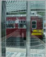 Blick durch den Lift in Lige Guillemins.