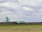 Transavia PH-HSM Boeing 737-8K2 Erstflug dieses Flugzeugs war am 23-04-2015.
