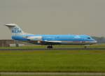 KLM Fokker 70 PH-WXC Flughafen Schiphol, Amstertdam, Niederlande 13-07-2014.