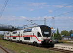 4110 110-2 als IC2177(Warnemünde-Dresden)bei der Durchfahrt in Warnemünde-Werft.22.05.2020