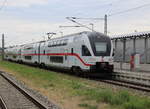 4110 115-1 als IC 2272(Dresden-Warnemünde)bei der Durchfahrt in Warnemünde Werft.21.08.2020