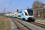 4110 612-7 als IC 2270(Dresden-Warnemünde)bei der Ausfahrt im Rostocker Hbf.17.04.2021