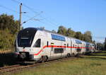 4110 609-3 als IC 2177(Warnemünde-Dresden)bei der Durchfahrt in Rostock-Lichtenhagen.06.10.204