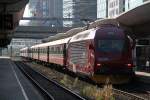 LOK 18 2256 beim Rangieren im Bahnhof Oslo.10.08.2011