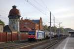 482 030-4 SBB Cargo mit einem Dieselkraftstoff, Gasl oder Heizl (leicht) Kesselzug in Rathenow Richtung Stendal unterwegs.