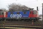 SBB-Cargo 421 391-4 abgestellt im Bahnhof Bad Kleinen.19.12.2011