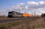 ES 64 F4 - 452 (5170 026-6) MRCE Dispolok GmbH fr Lotos Kolej mit einem Containerzug in Vietznitz und fuhr in Richtung Wittenberge weiter.