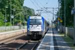 5 370 005 mit dem EC 44  Berlin-Warszawa-Express  von Warszawa Wschodnia nach Berlin Hbf, bei der Durchfahrt in Fangschleuse.