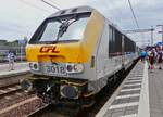 Abschiedsfahrt der BR 3000 am 23.06.2026, (Nationalfeiertag in Luxemburg).
Im Bahnhof Kleinbettingen, Lok 3018 steht abgeb�gelt zum Ankuppeln vor dem Wagenzug, ehe die Reise zum Grenzbahnhof Wasserbillig an der deutschen Grenze weitergeht. 
