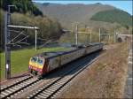 Fast fr�hlingshaft zeigte sich die Landschaft in Goebelsm�hle am 18.02.2013, als der Triebzug Z 2016 langsam �ber das Ausweichgleis fuhr, um einen Gegenzug abzuwarten.