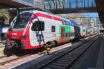 CFL 2321 steht am 20 Augustus 2023 mit ein RE nach Troisvierges abfahrtbereit in Luxembourg.