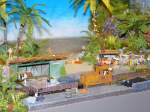  Blue Bay Beach Rail in Jairuba  Diorama in Masstab H0e.