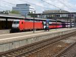 E 186 119 in Diensten des FYRA (des Schnellzugssystems der Relation Amsterdam  Brssel) fhrt am 29.05.2010 aus dem Bahnhof Dordrecht aus.