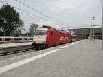 E186 122 mit einem FYRA in Rotterdam. 15.08.2012