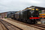 Der NS Mat ’24-Triebwagenzug (BD 9107, C 8553 und C 8104) „Blokkendozen“ (Kastendose) am 24 Juni 2025 im Het Spoorwegmuseum (bis 2005 NSM - Nederlands Spoorwegmuseum /