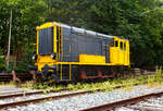 Die dreiachsige dieselelektrische Lokomotive NS 673, ex NS 605, am 24 Juni 2025 im Het Spoorwegmuseum (bis 2005 NSM - Nederlands Spoorwegmuseum / Niederländischen Eisenbahnmuseum) in Utrecht im