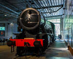 Die WD 73755 „Longmoor“, spätere NS 5085 (NS-Baureihe 5000), eine Dampflokomotive vom Typ WD Austerität 2-10-0 / LMR 600 Gordon, gekuppelt mit einem vierachsigen Tender, am 29