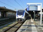 Ein SLT steht am Morgen des 26.4.14 als Intercity nach Haarlem in Alkmaar bereit.