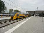 Ein VIRM-Doppelstocktriebwagen der NS verlsst am 15.08.2012 den Bahnhof Rotterdam Centraal.