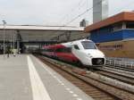 Nachschuss auf einen FYRA V250 im Bahnhof Rotterdam Centraal.