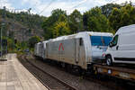 Die an die TX Logistik AG, Troisdorf  (zur Mercitalia Group gehörend) vermietete SIEMENS Vectron AC 193 997-4 „Wir bringen die Kraft von 8.500 Pferden auf die Schiene“ (91 80 6193